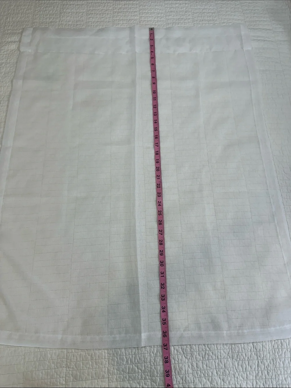 Set of 2 Sheer White Curtain Panel Lightweight Semi-Sheer Window New